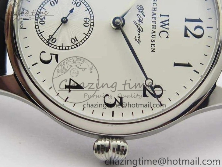 MIROTIME 0423 Durable Portuguese Fa Jones IW544202 SS GSF 1:1 Best Edition White Dial On Leather Strap 7229